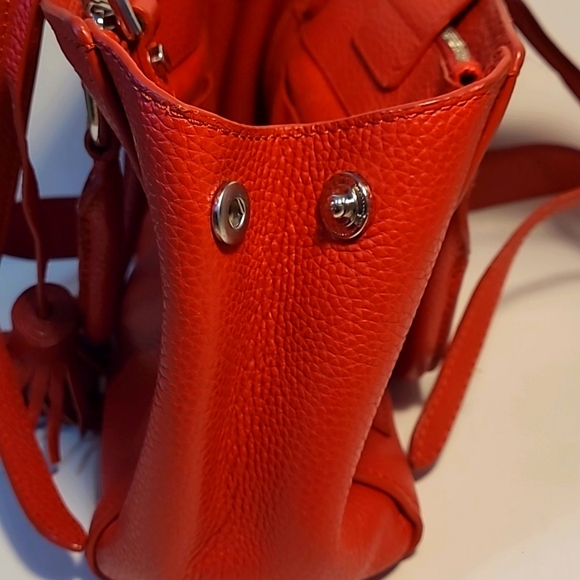 Valentina genuine leather red convertible purse - Picture 8 of 11
